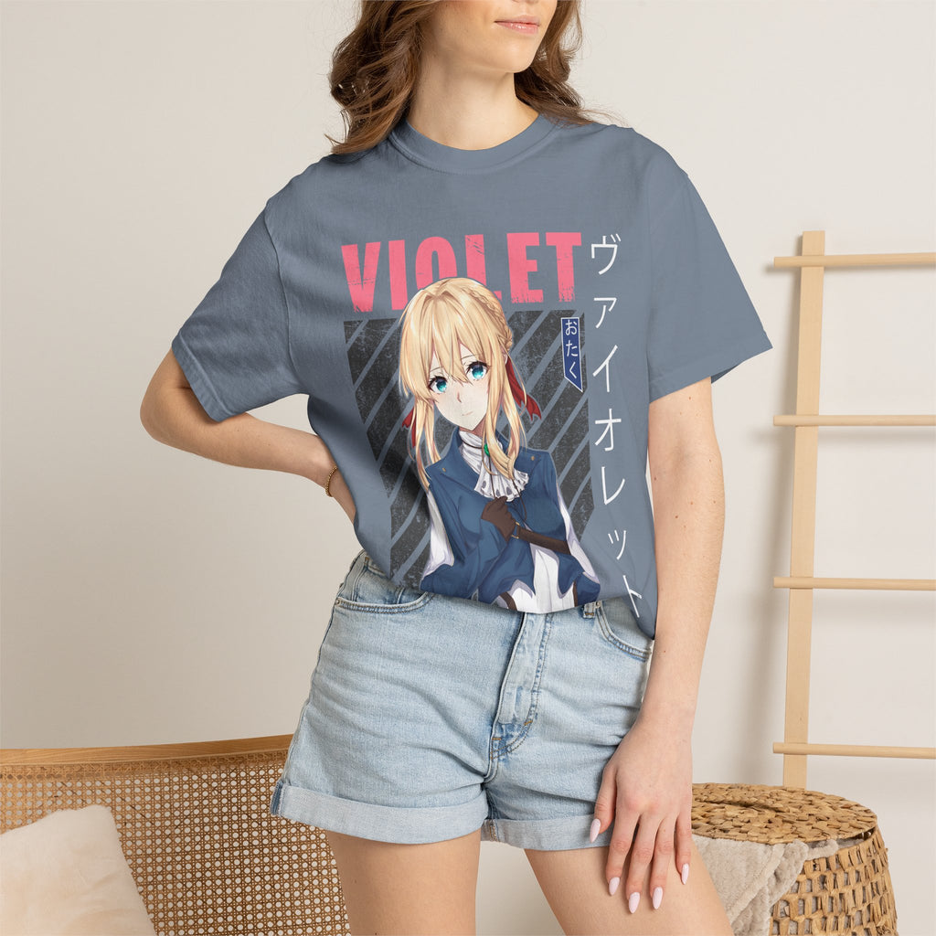 Violet Otaku Anime Graphic T-Shirt