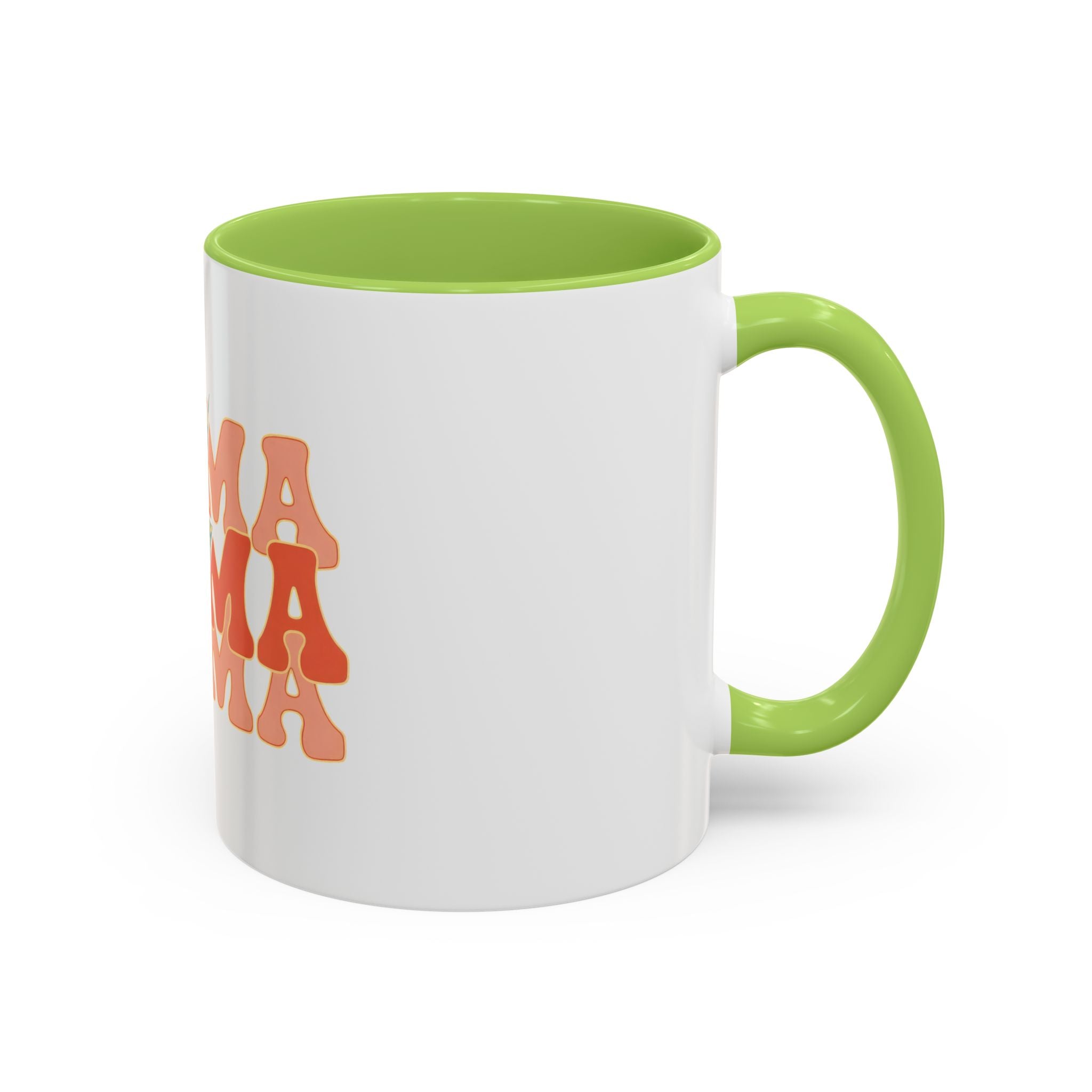 Mama Lightning Bolt Accent Coffee Mug — Retro Boho Mom Gift (11/15oz)