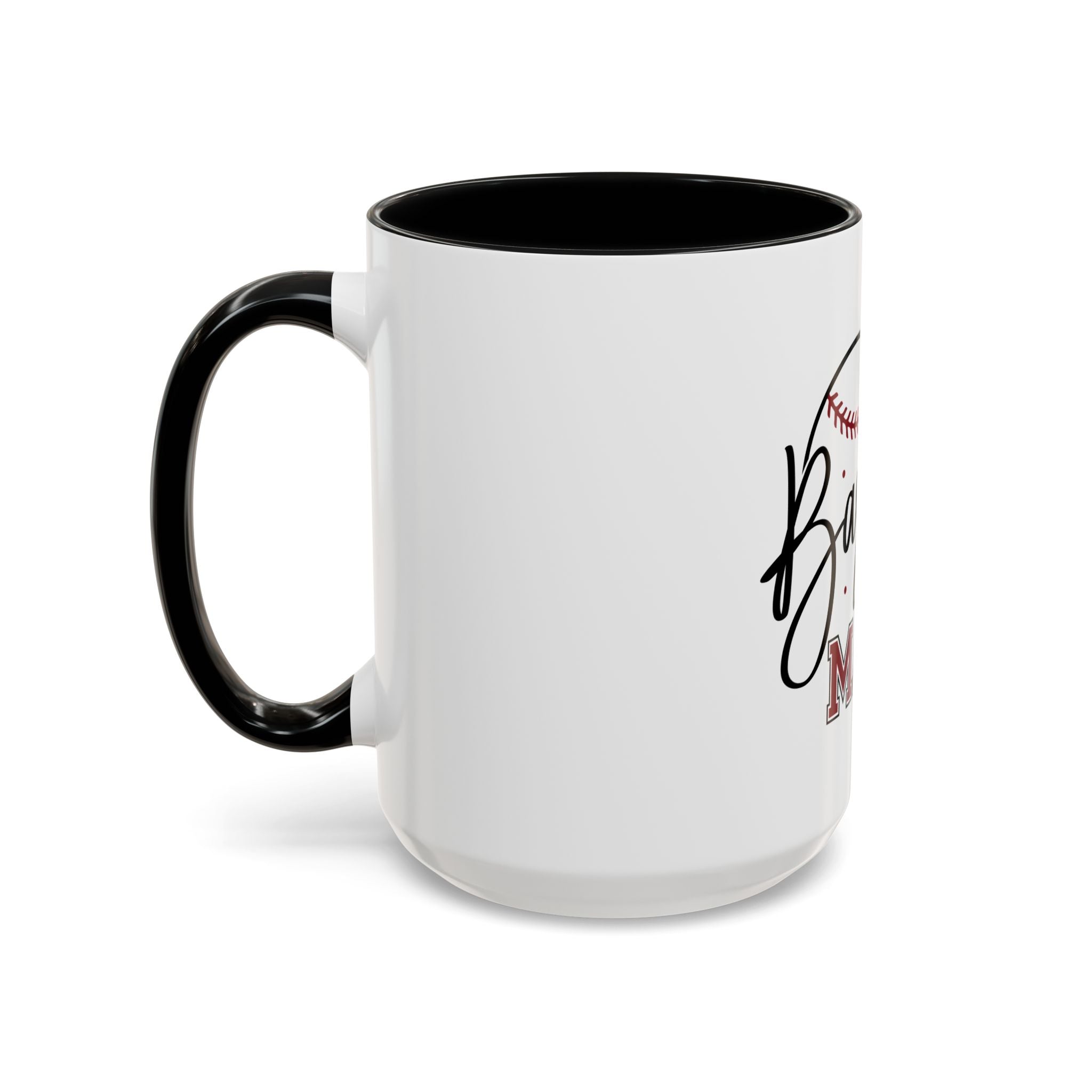Baseball Mama Accent Coffee Mug — 11/15oz Ceramic Gift for Baseball Moms