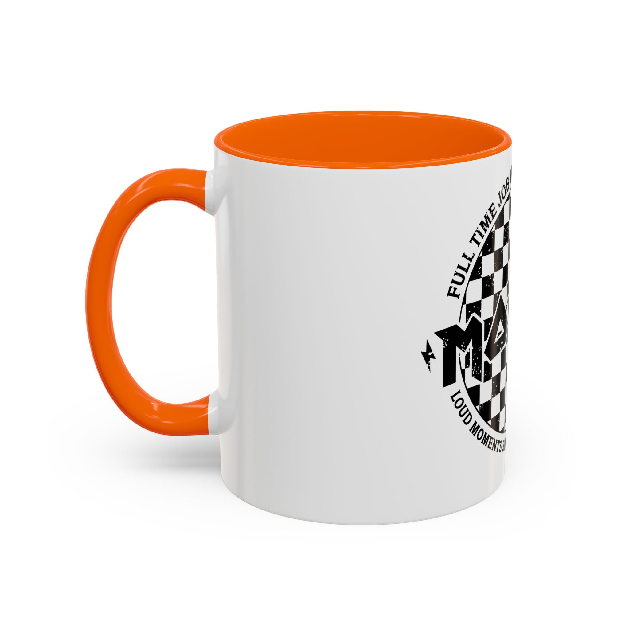 Mother Checkerboard Coffee Mug — "Full Time Job With No Days Off"