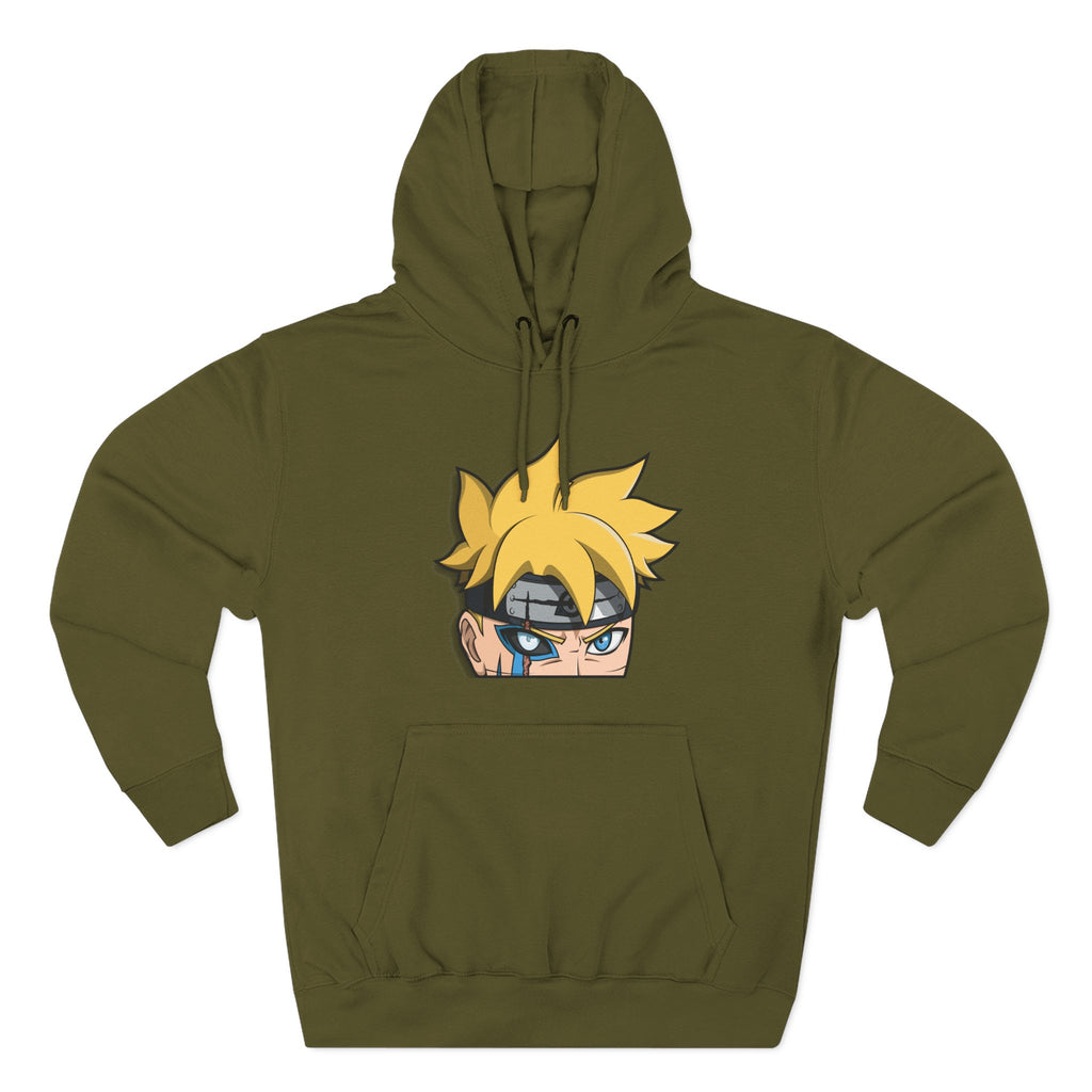 Anime Ninja Face Hoodie — Cute Chibi Shinobi Pullover