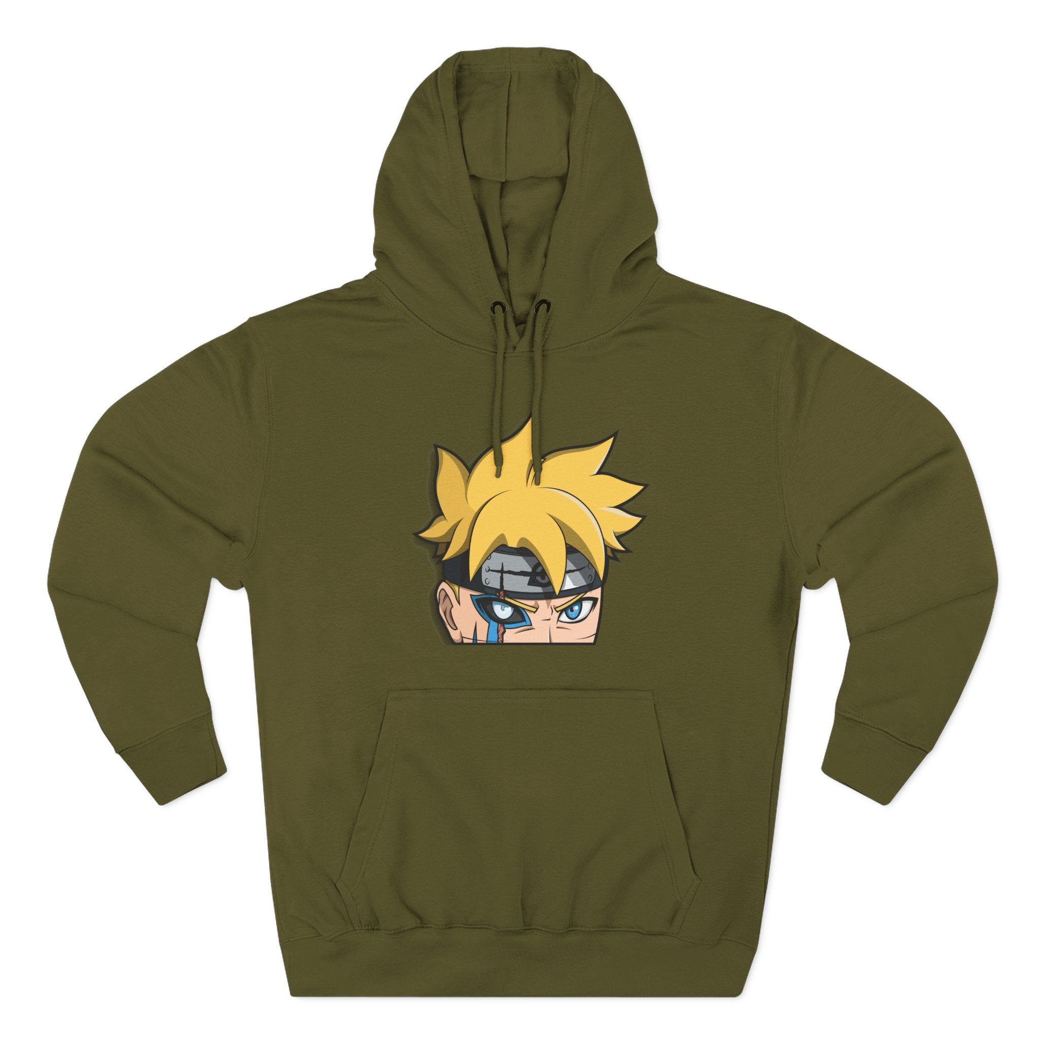 Anime Ninja Face Hoodie — Cute Chibi Shinobi Pullover