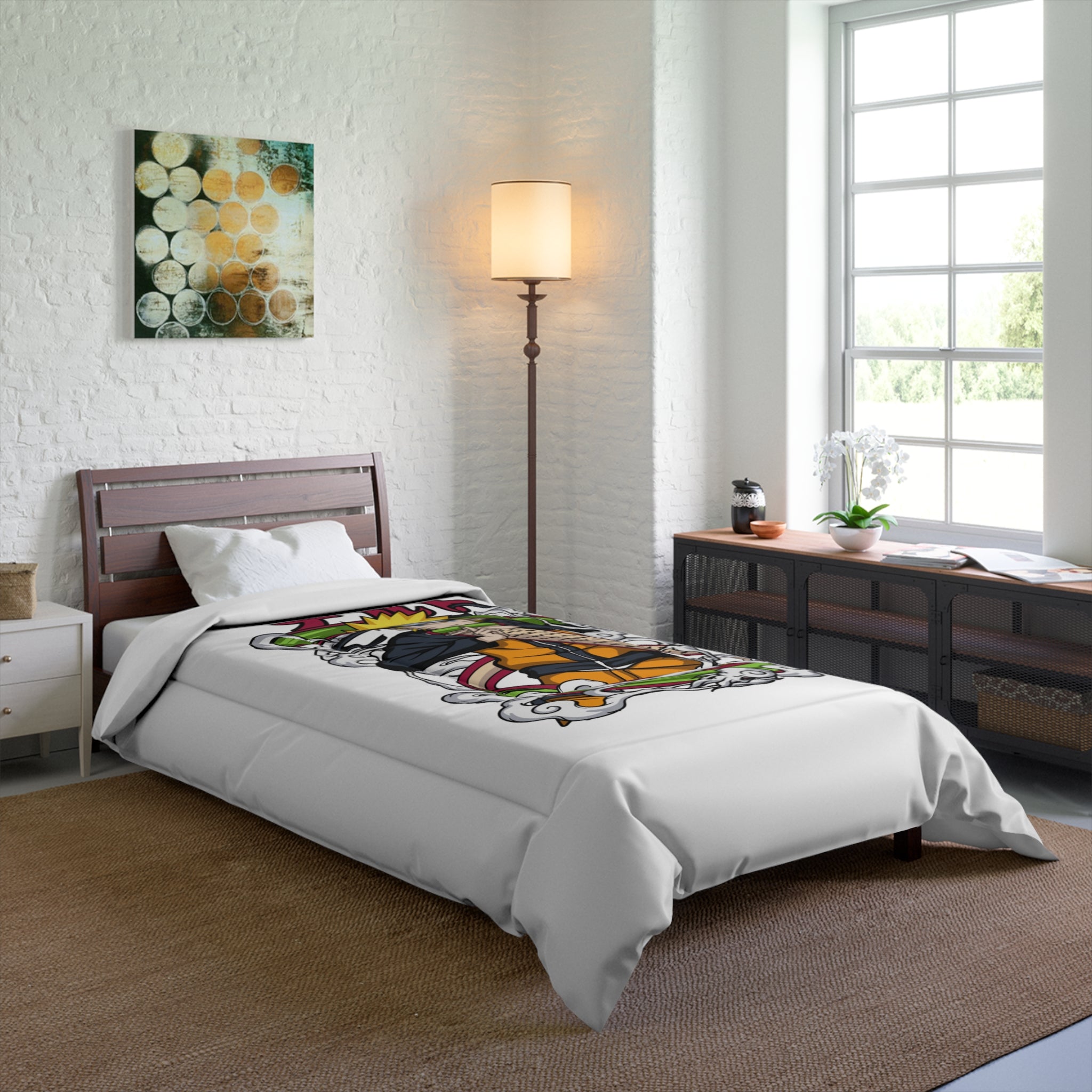 Anime Ninja Comforter – Naruto Scroll Graphic Bedding