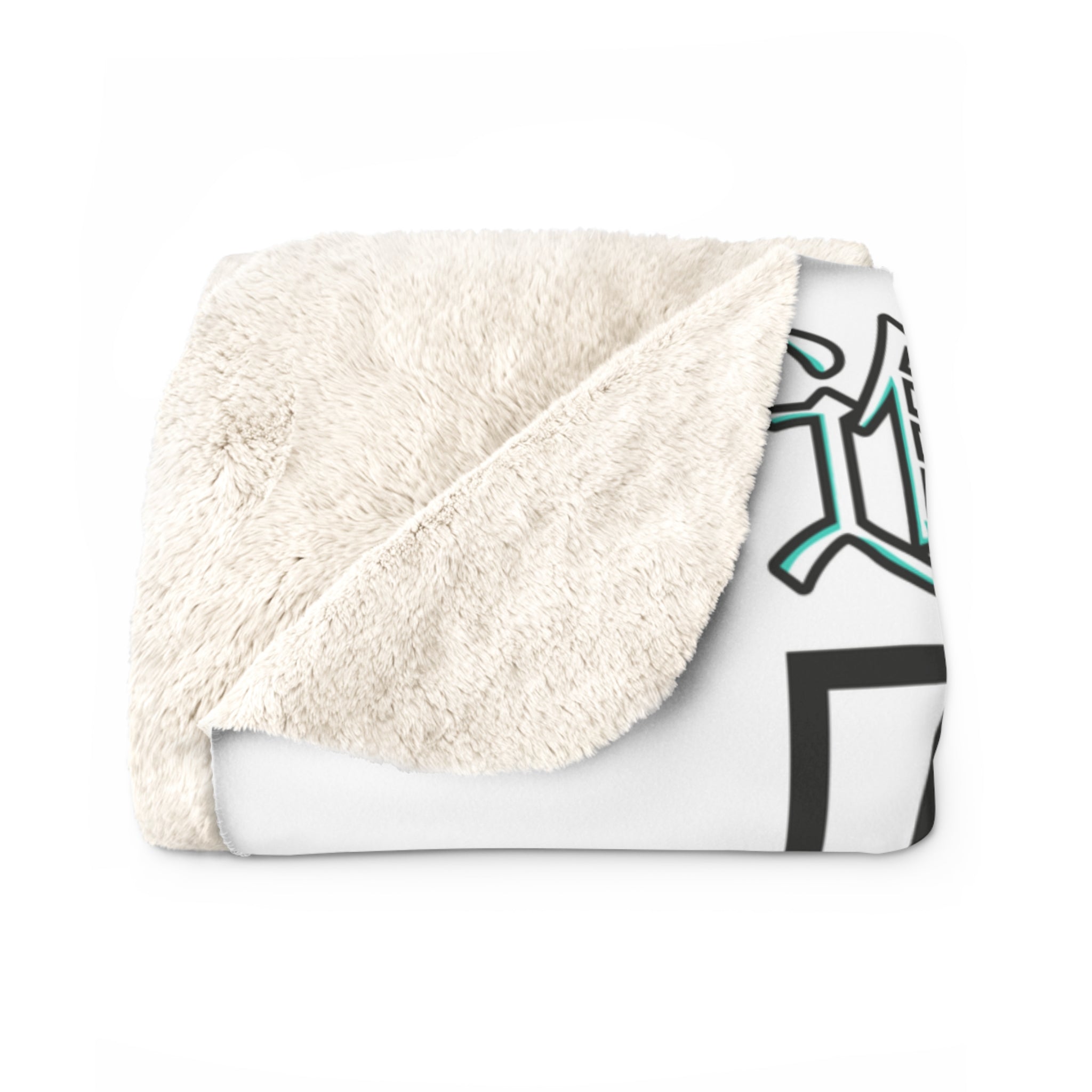Anime Battle Scene Sherpa Blanket — Intense Warrior Artwork Fleece Throw