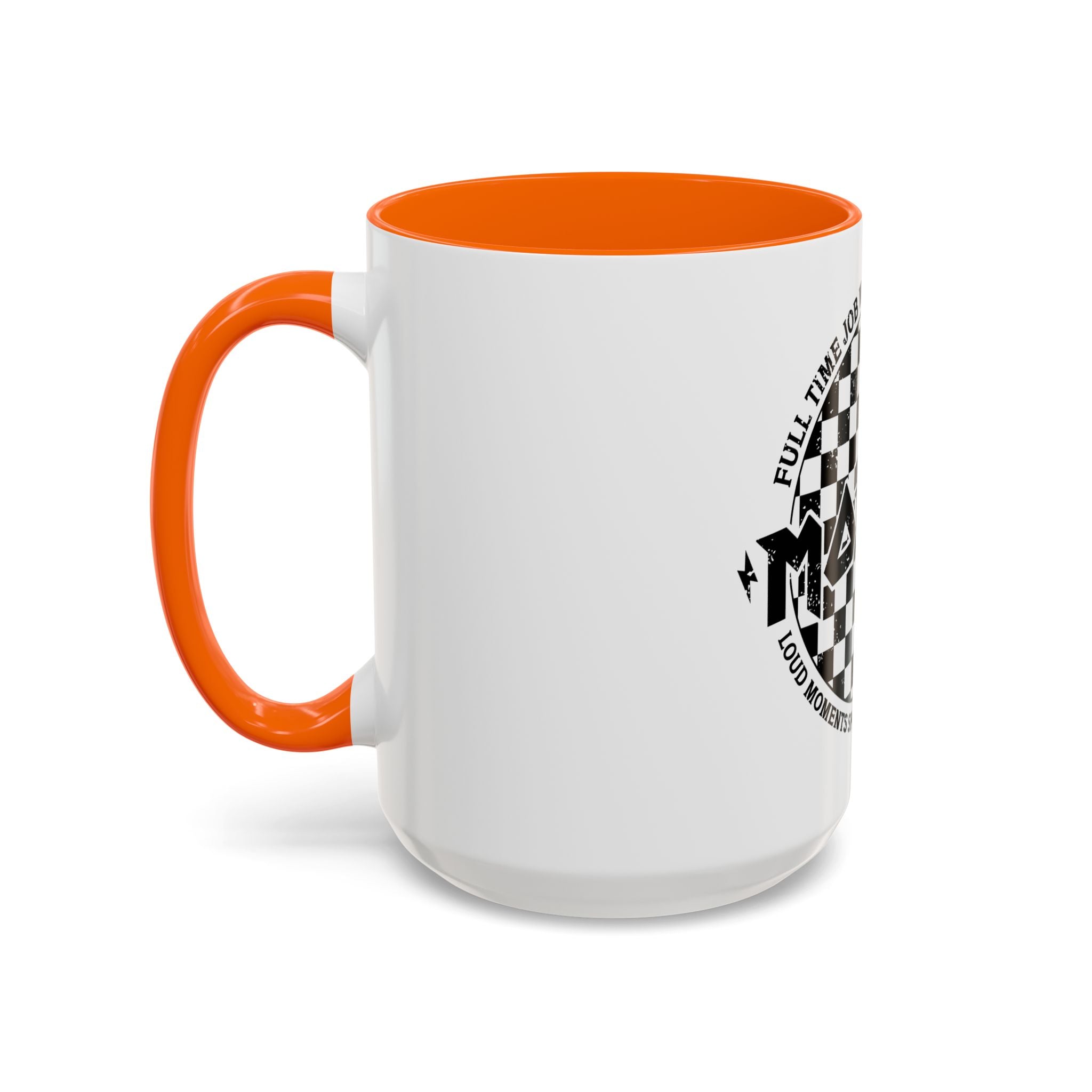 Mother Checkerboard Coffee Mug — "Full Time Job With No Days Off"